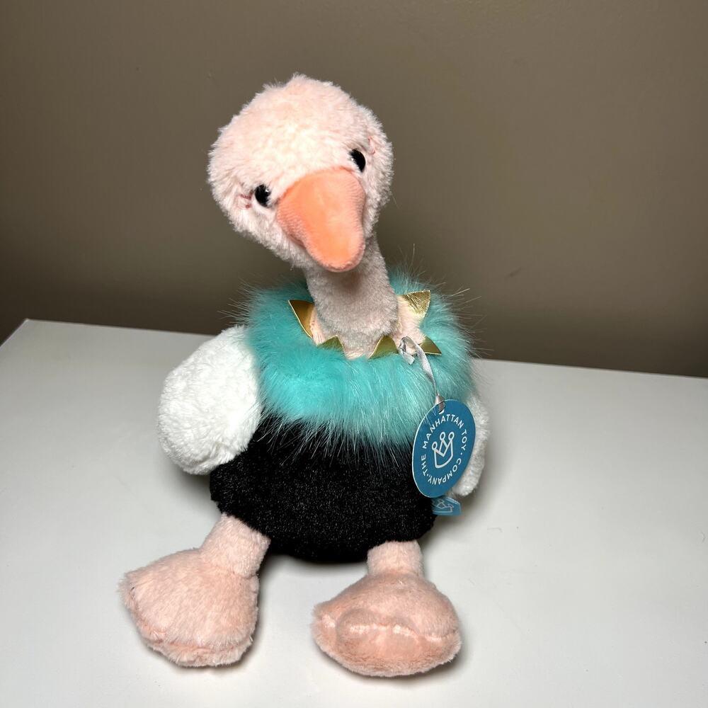 Manhattan Toy Company Brights Ostrich stuffed animal NWT